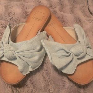 Jean Dolce Vita Bow Slides
